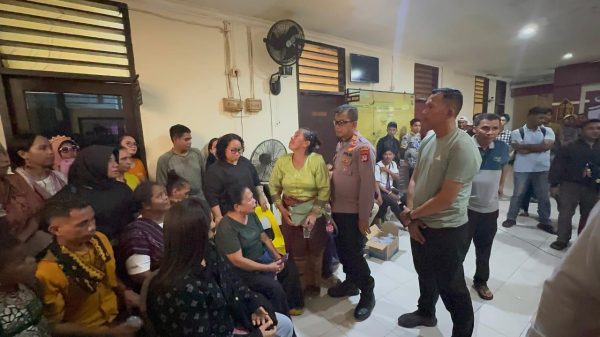 Proses mediasi ibu hamil pelaku komentar SARA di Polsek Nunukan